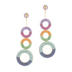 Joanna Laura Constantine Rainbow grommet earrings
